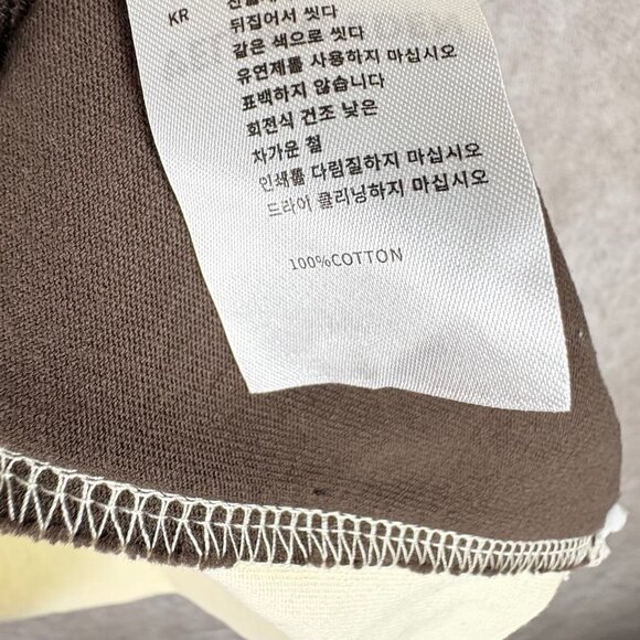 Aelfric Eden Graphic T-Shirt Men's Large Cream Brown 100% Cotton Streetwear Tee - Picture 9 of 9